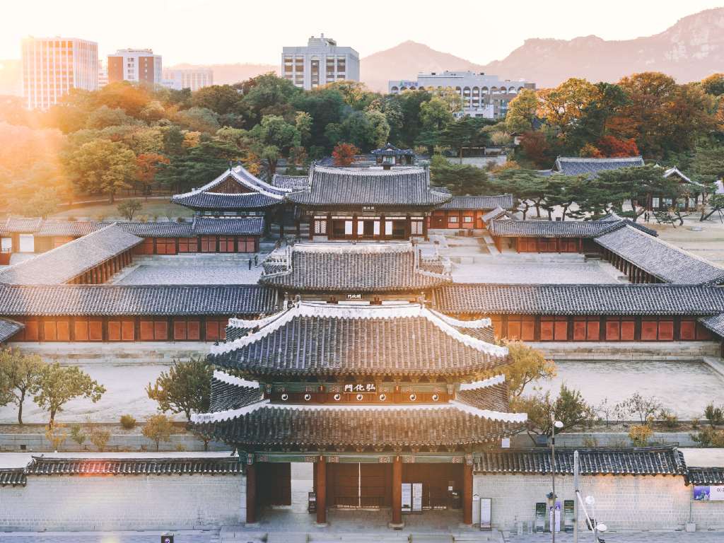 Palace in Seoul South Korea