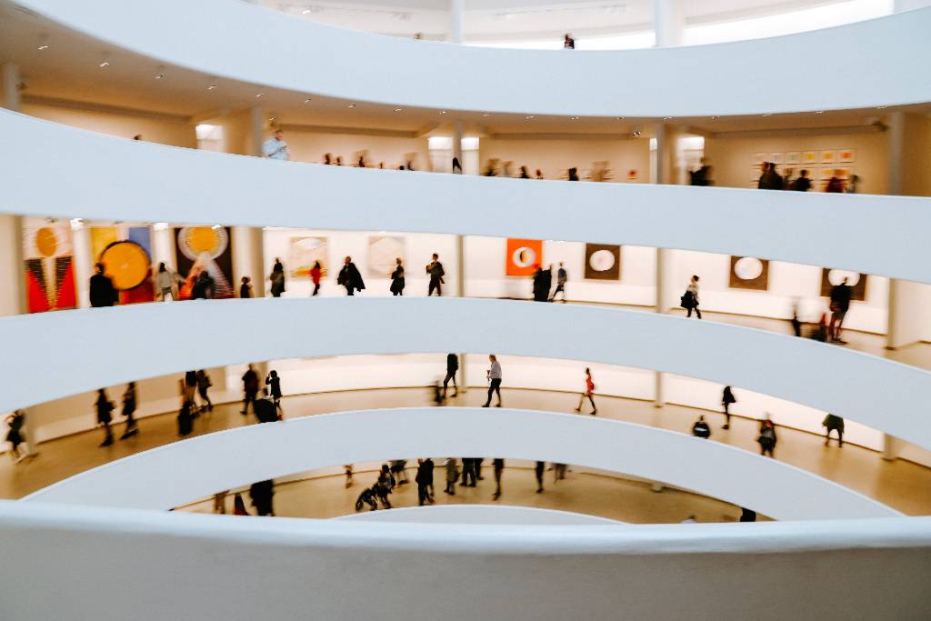 Guggenheim museum interior.