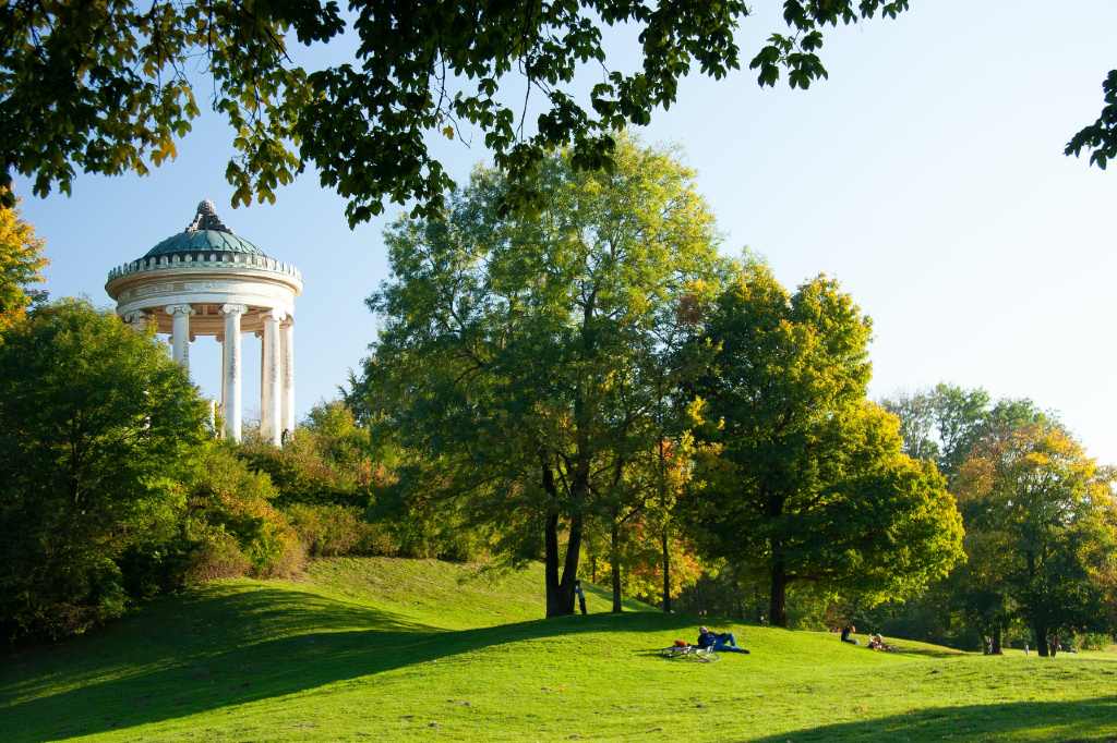 English garden in Munich