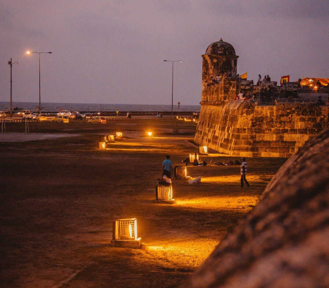 ancient walls of Cartagena
