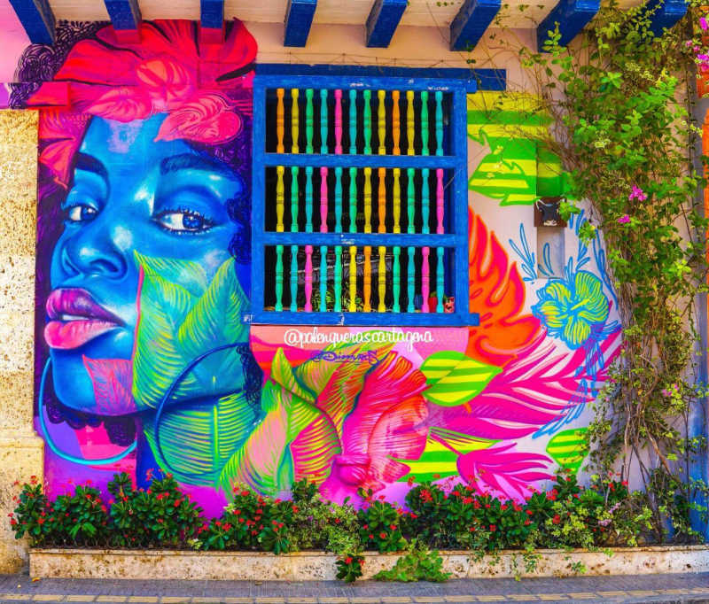 street art in Cartagena