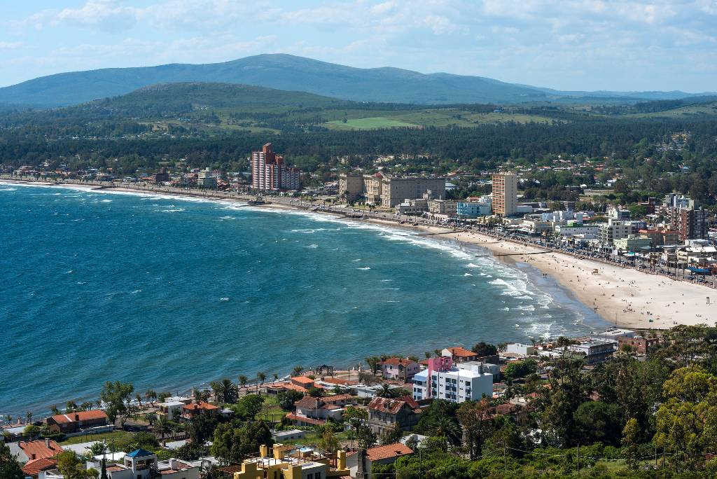view of Uruguay beach and countryside.