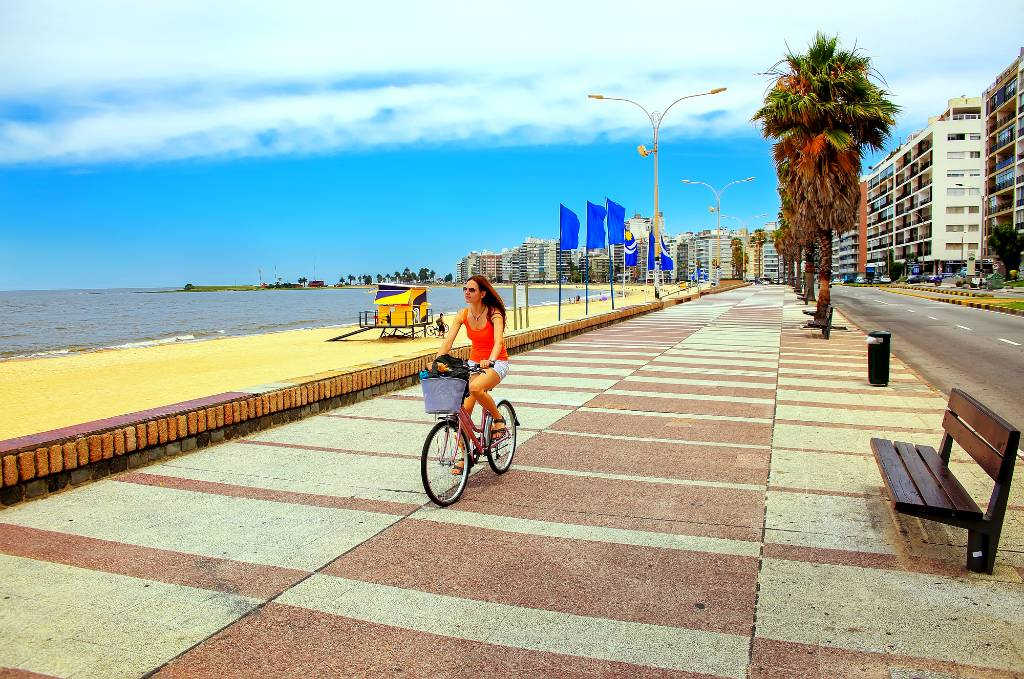 the rambla in Montevideo.