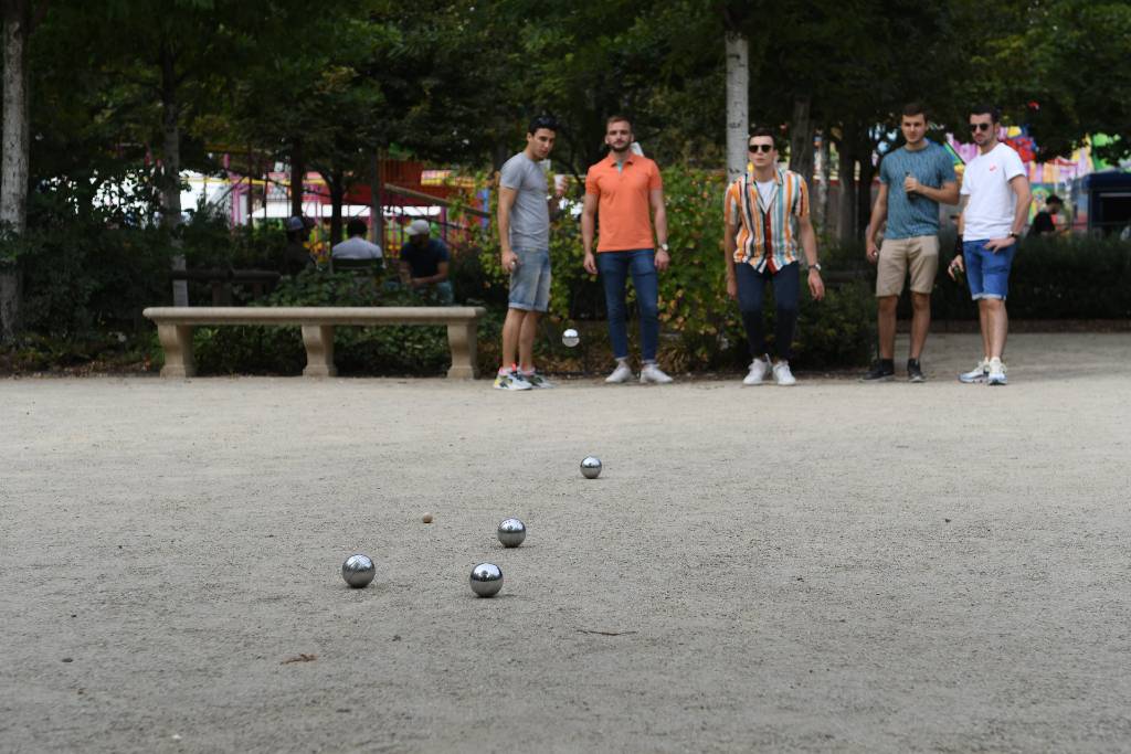 boules game in Provence.