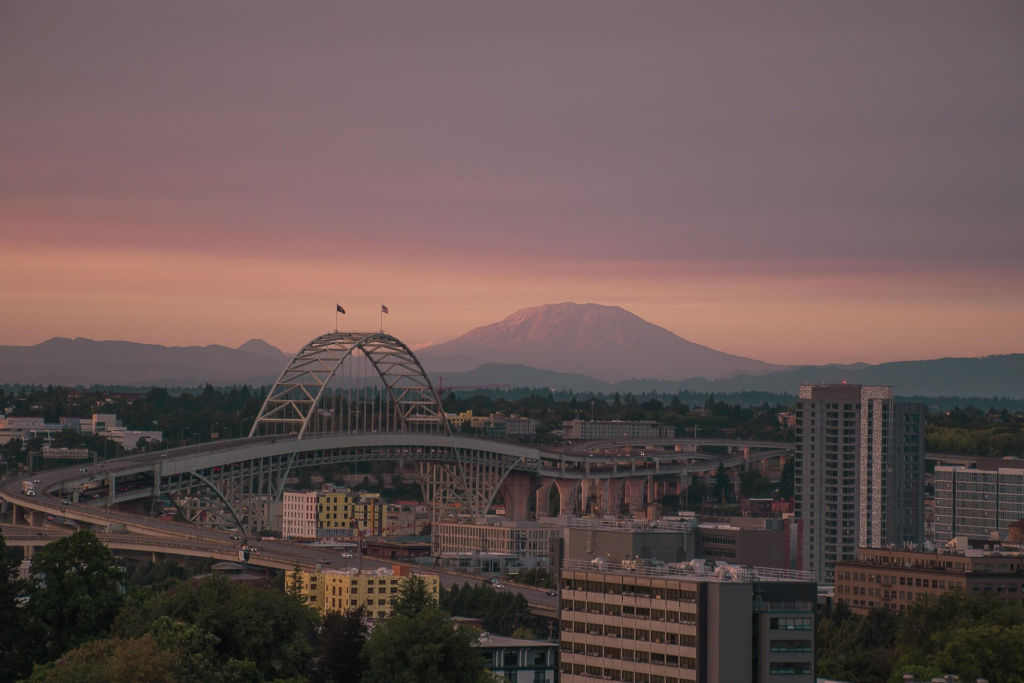 Portland skyline.