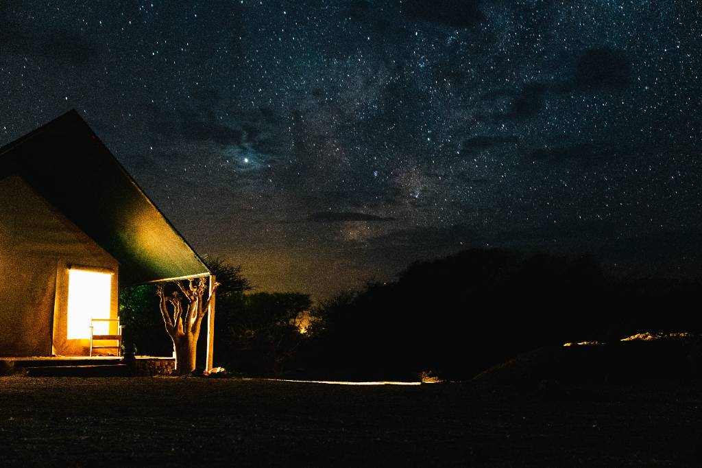 stargazing in Namibia.