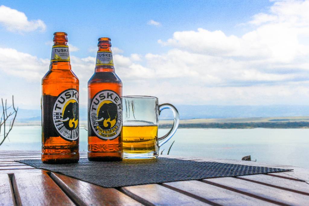 Tusker beer.