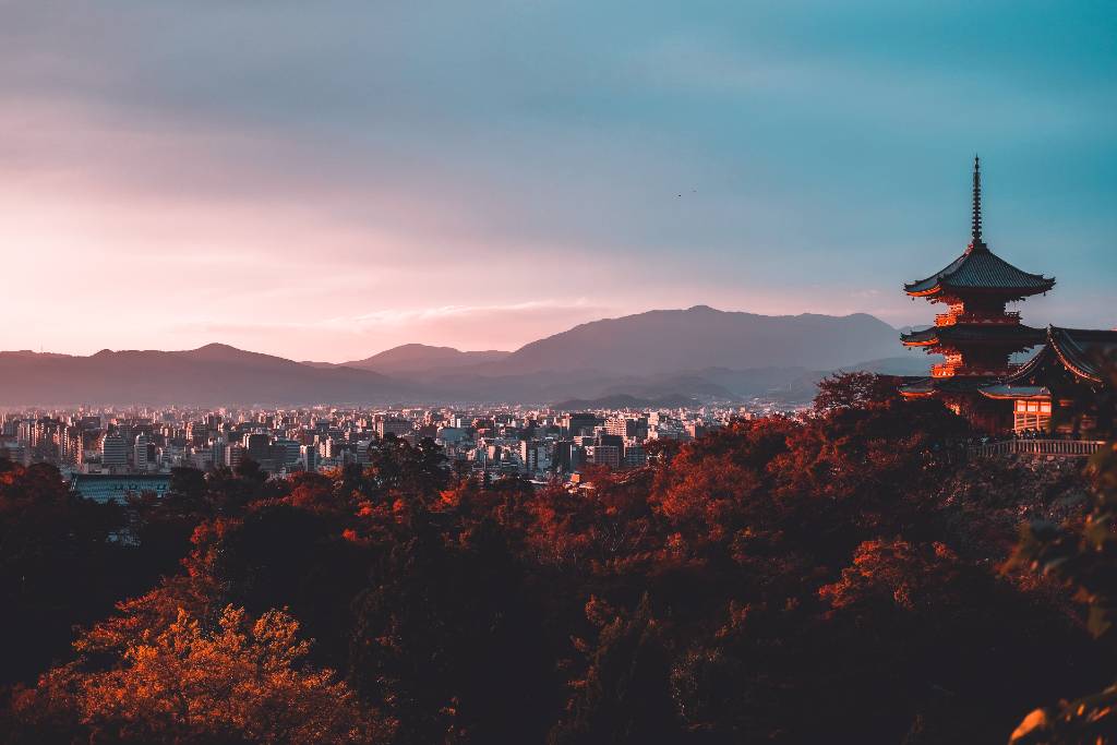 view over Kyoto