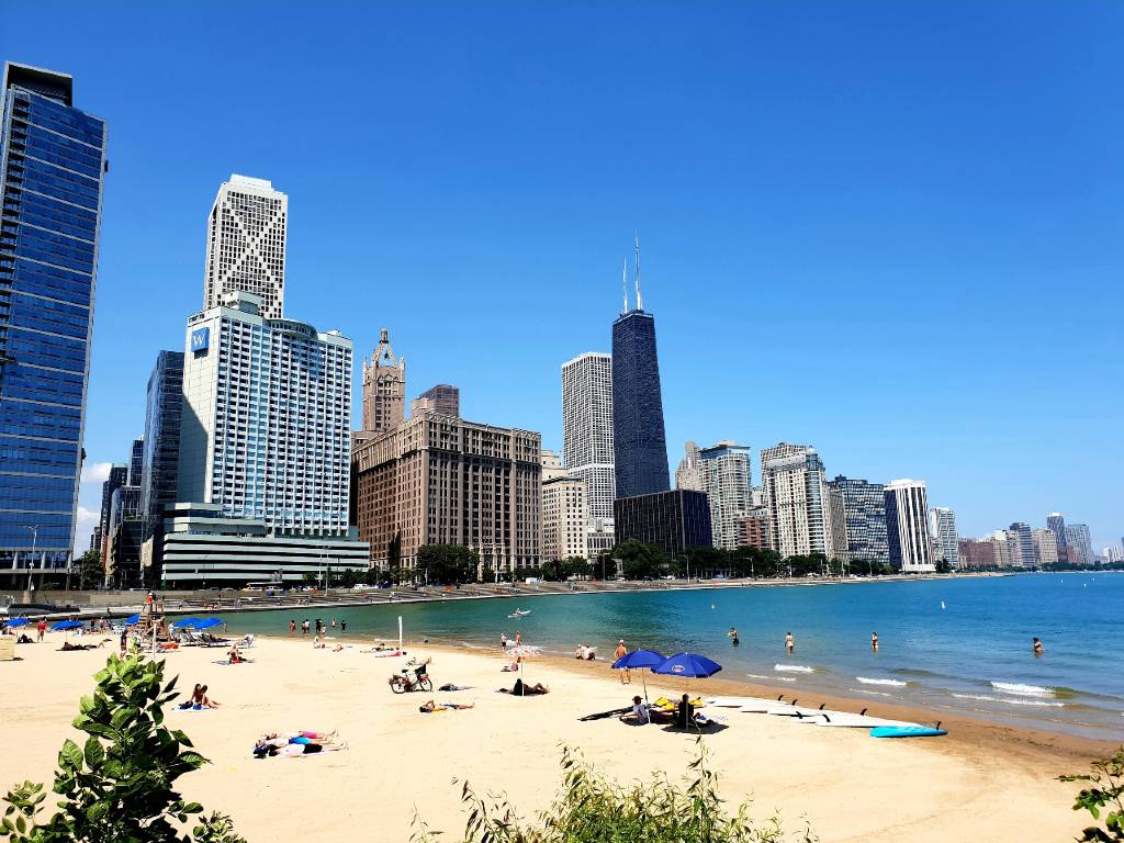beach in Chicago.