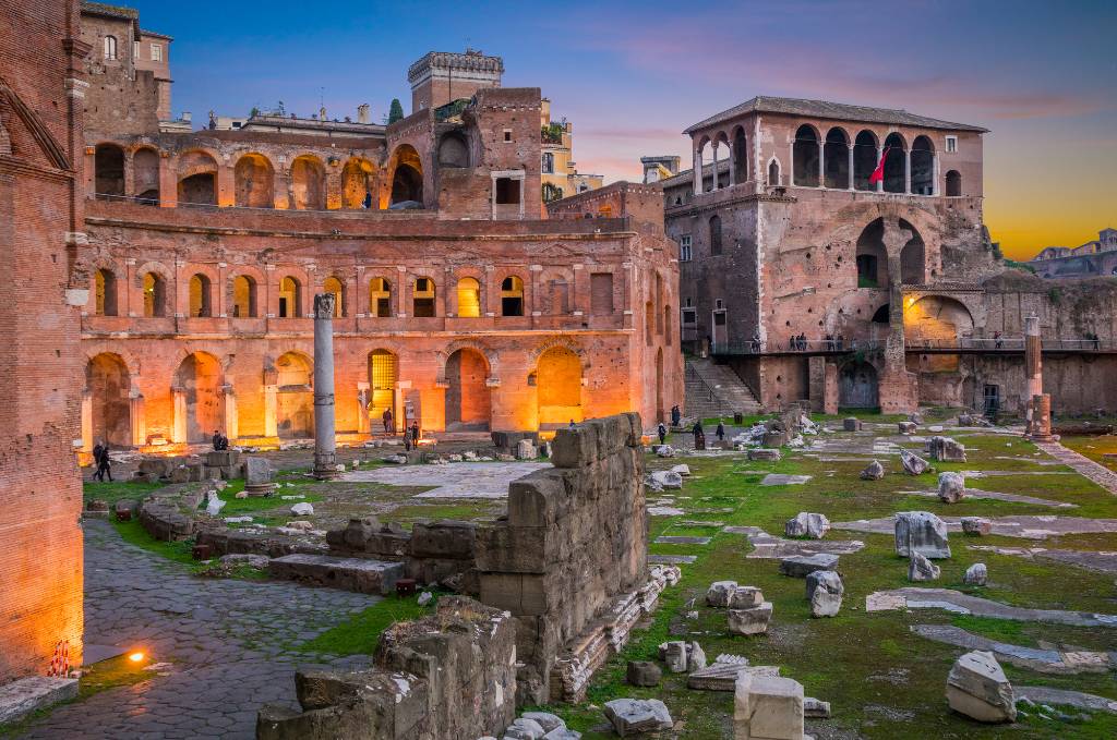 ruins in Rome.
