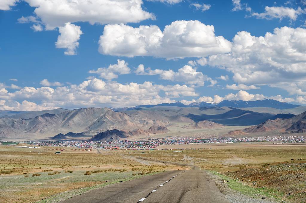 expansive view of Mongolia.
