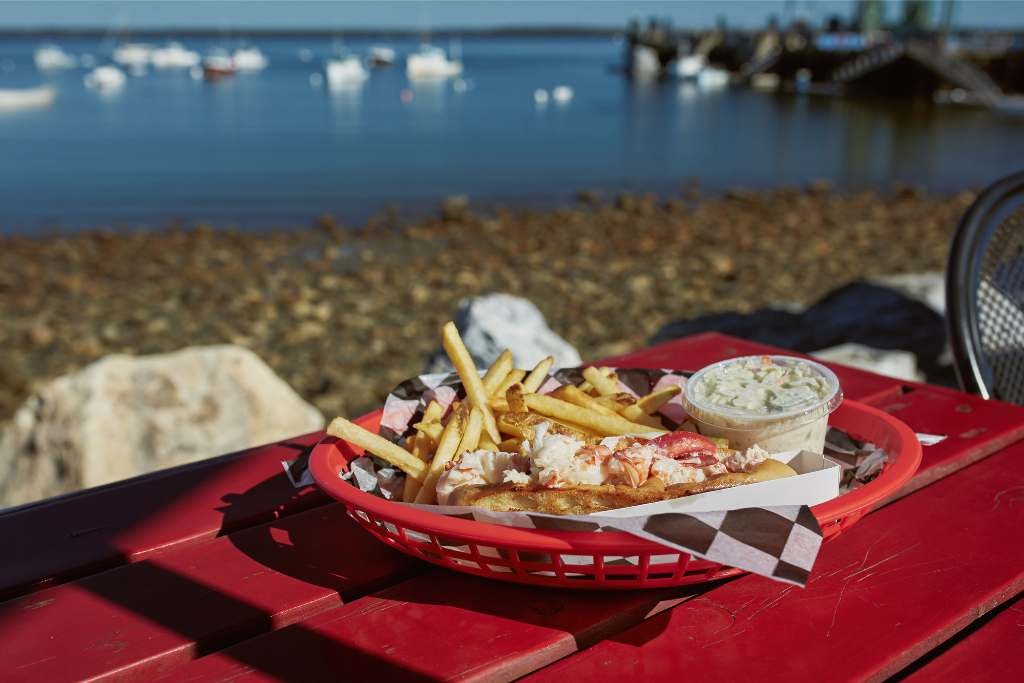Maine lobster roll.