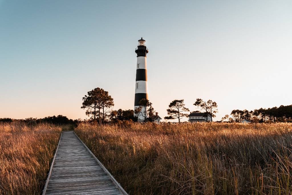 lighthouse in the Outer Banks.