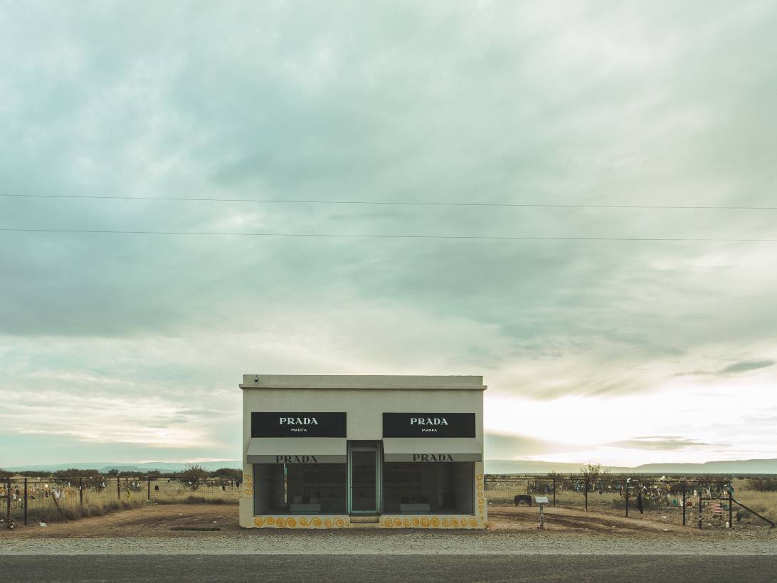 Prada Marfa art instillation.
