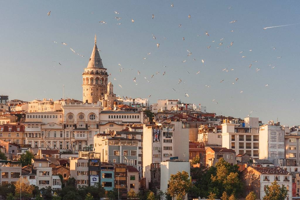 golden light over Istanbul.