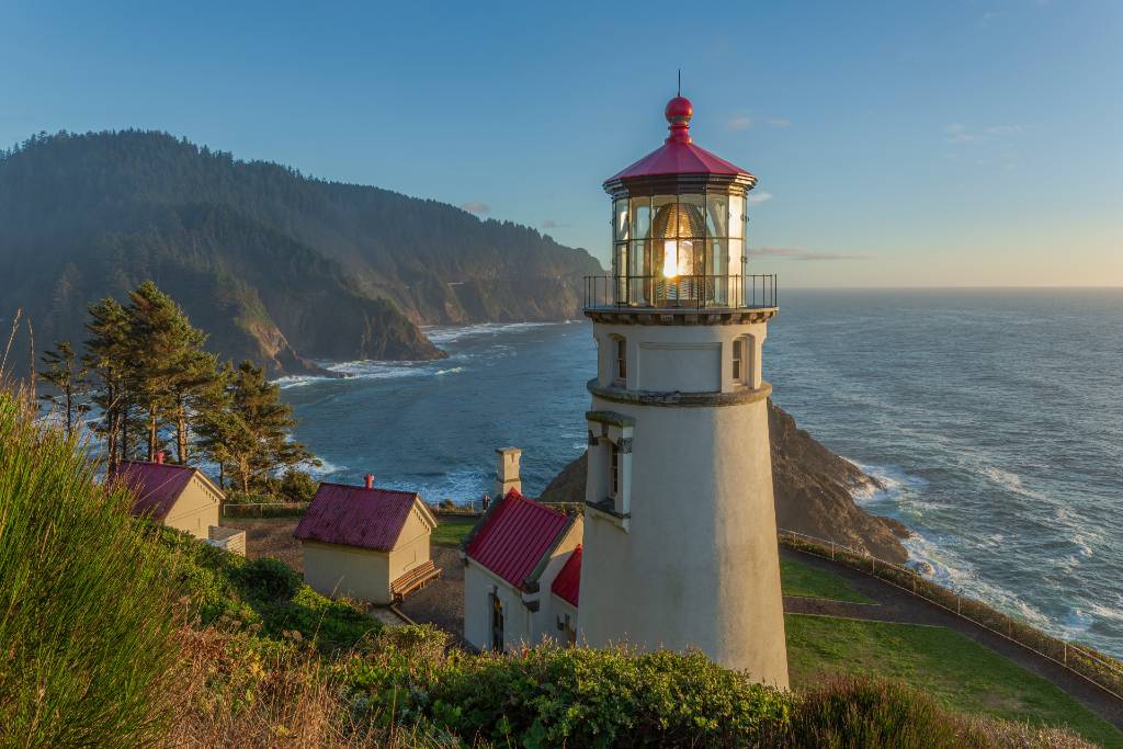 lighthouse in Florence, Oregon.
