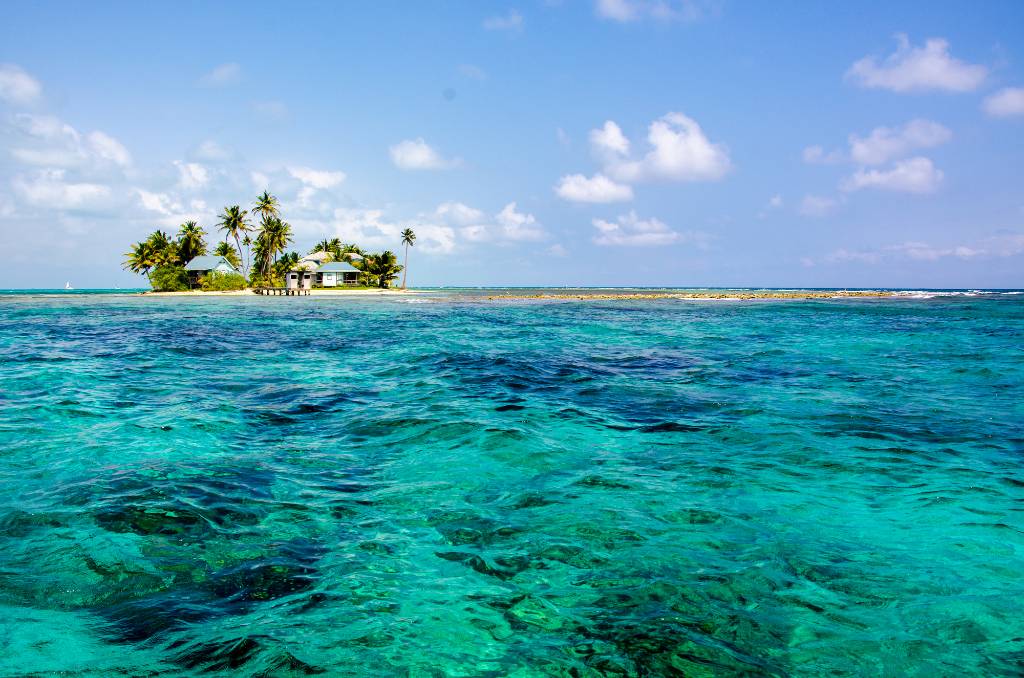 small caye off Belize .