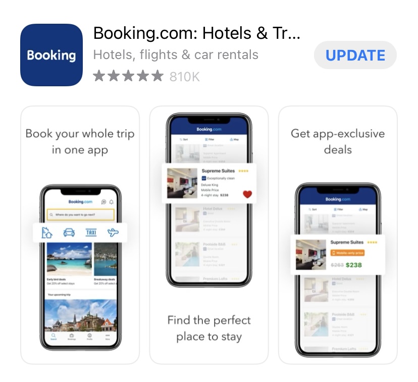 Booking.com app