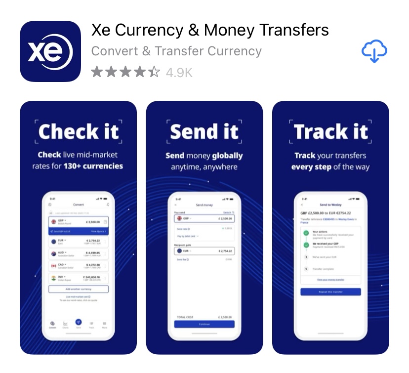 xe currency app
