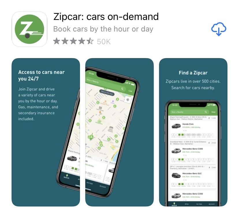 zipcar app