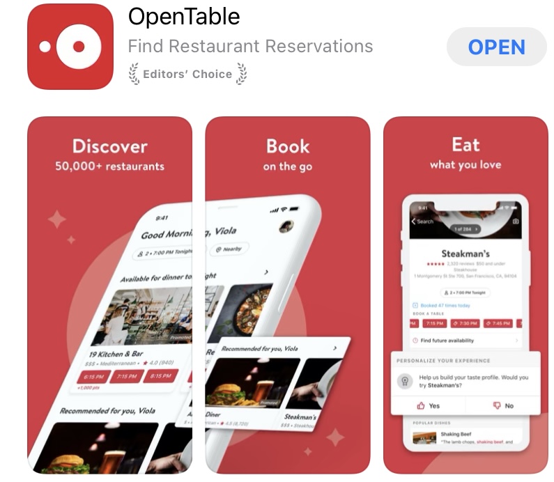 Open table app