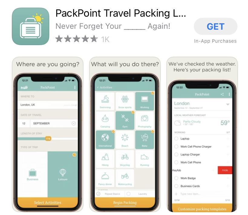 packpoint app