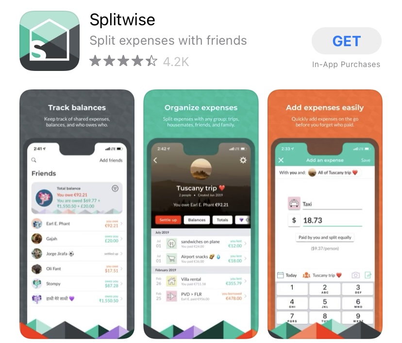 splitwise app