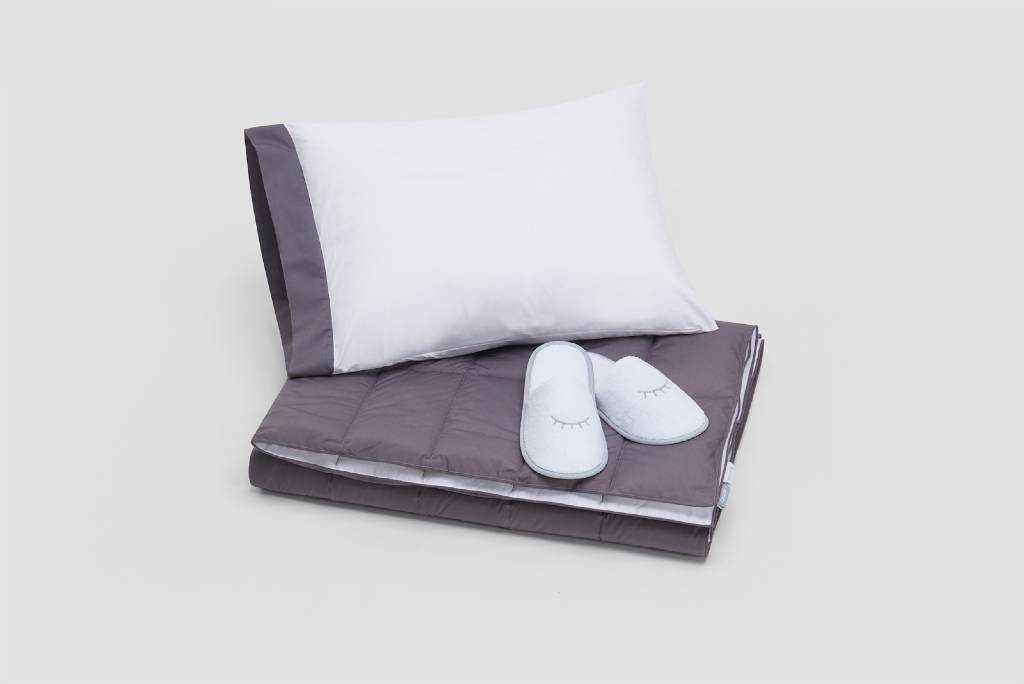 AA amenity kits for long haul business class flights.