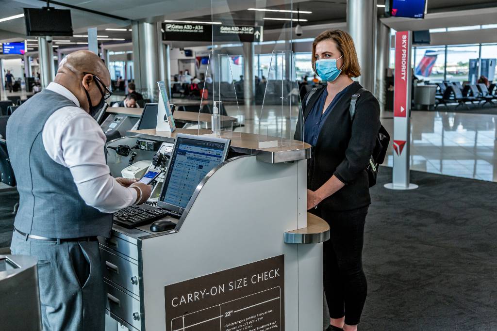 gate counter for Delta air lines.