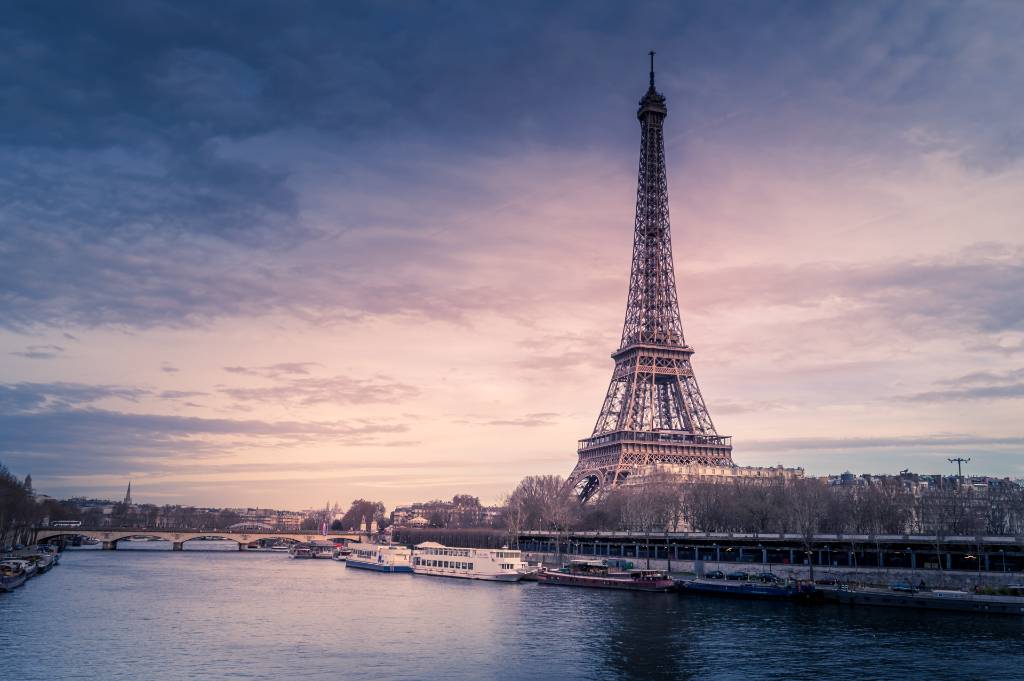 Eiffel Tower in Paris.
