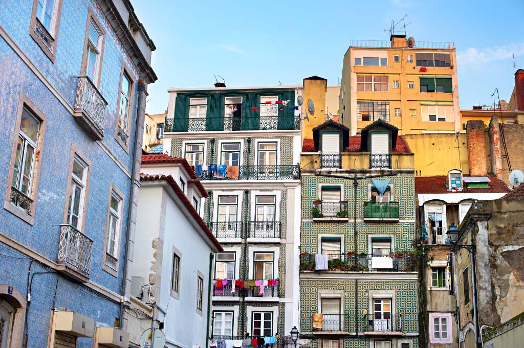 colorful tiles of Lisbon.