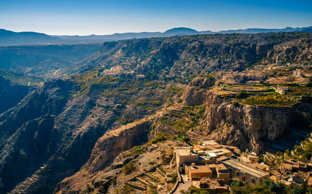 Al Nakhur canyon in Oman.