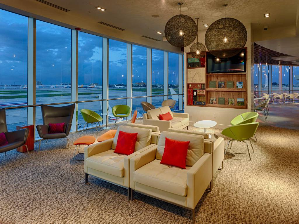 Miami airport Amex lounge.