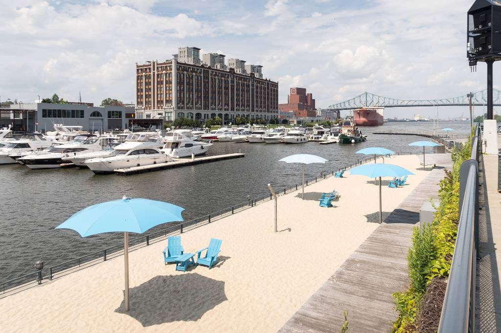 Montreal beach.