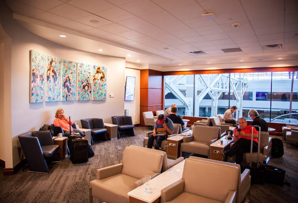 Delta Air Lines lounge at DEN.