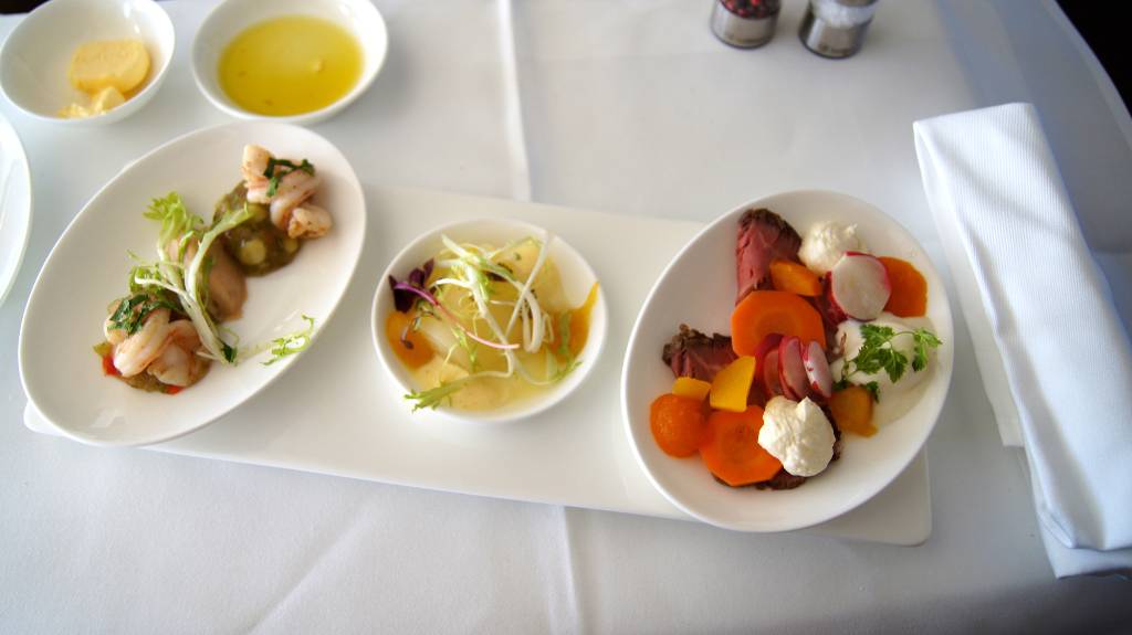 Lufthansa business class meal