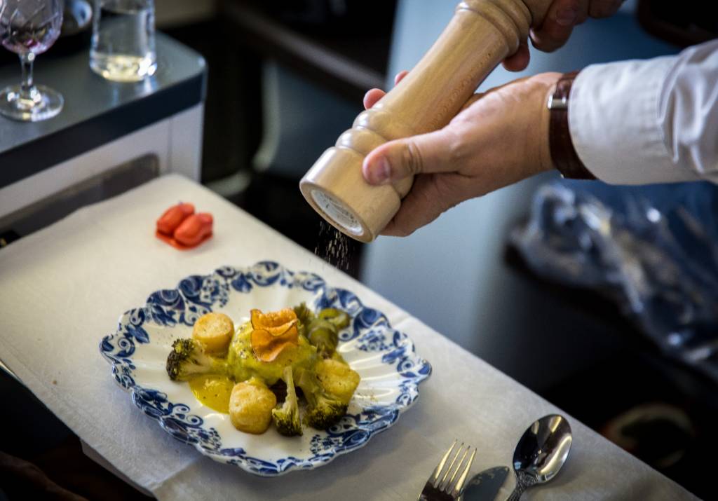 meal in KLM business class