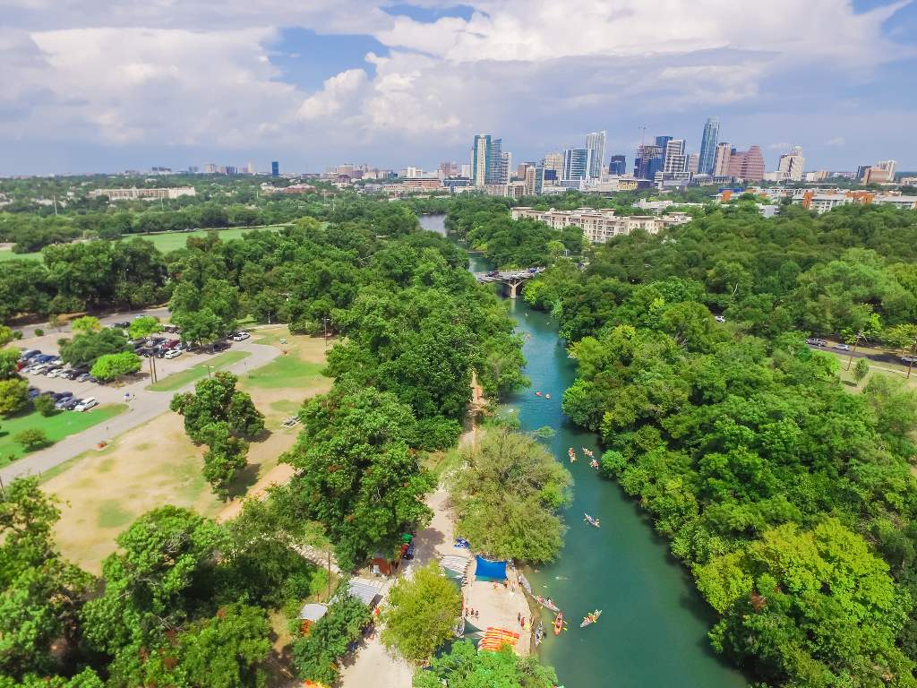 Zilker Park in Austin.