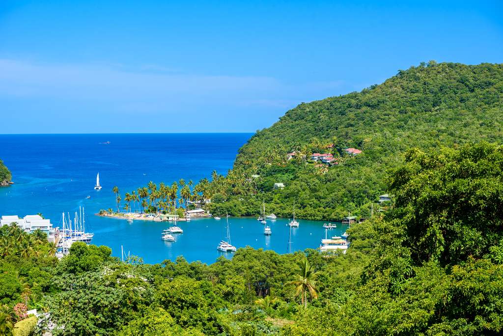Marigot Bay, St. Lucia.