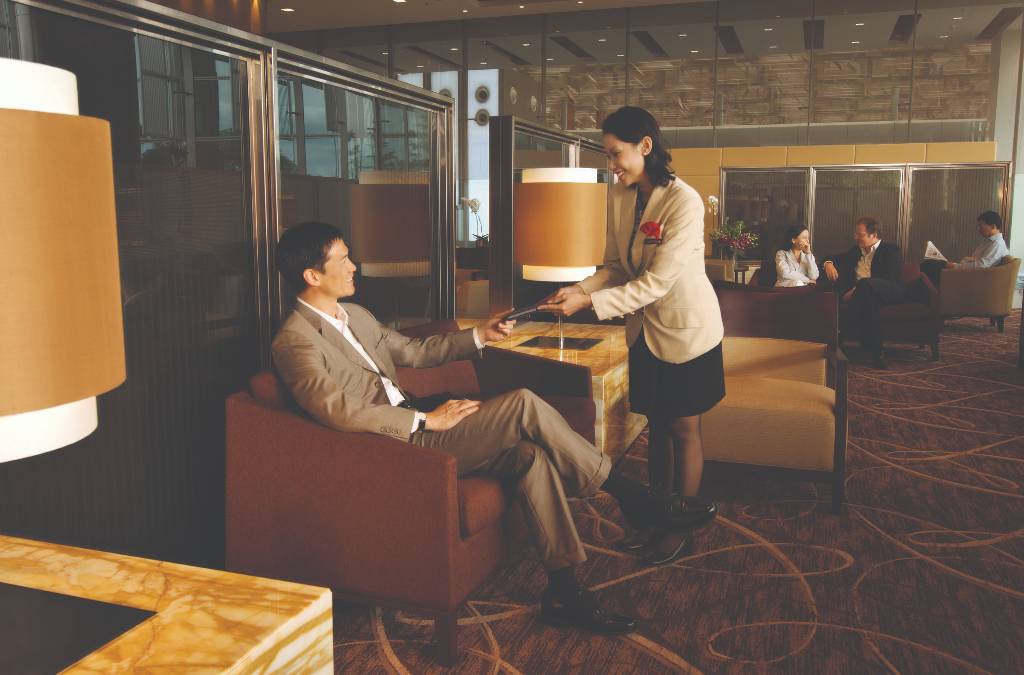 Singapore Airlines checkin.