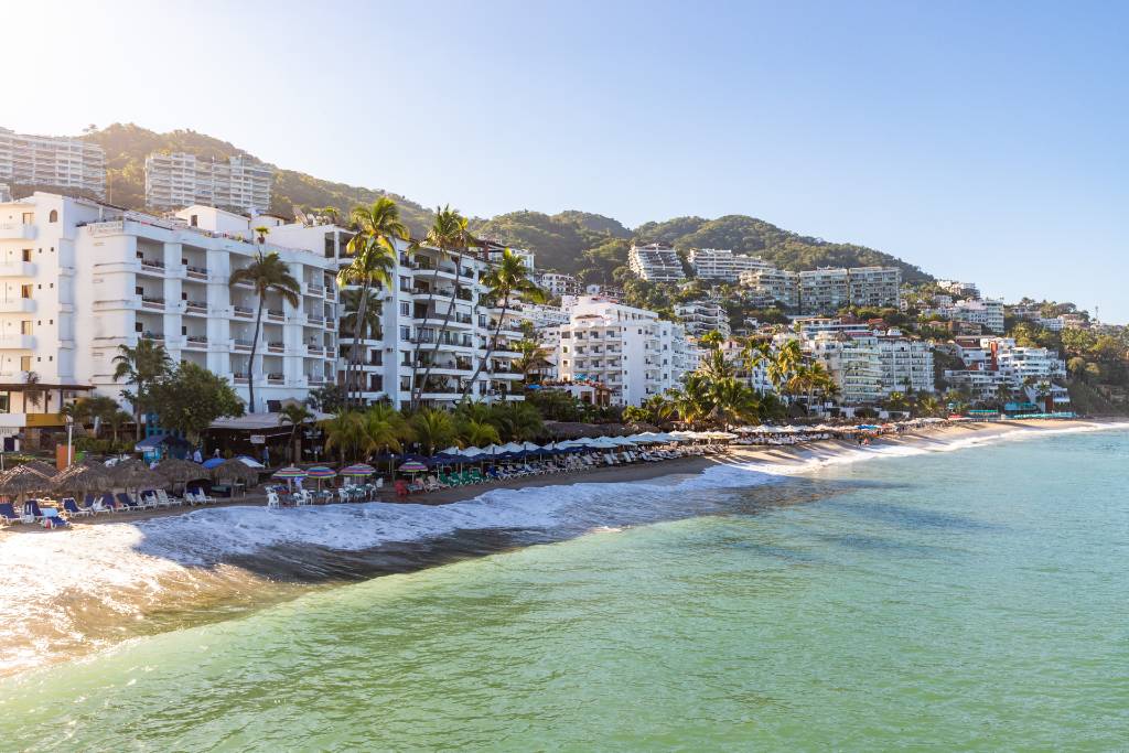 Puerto Vallarta beachfront.