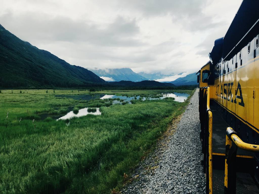 Alaska train ride.
