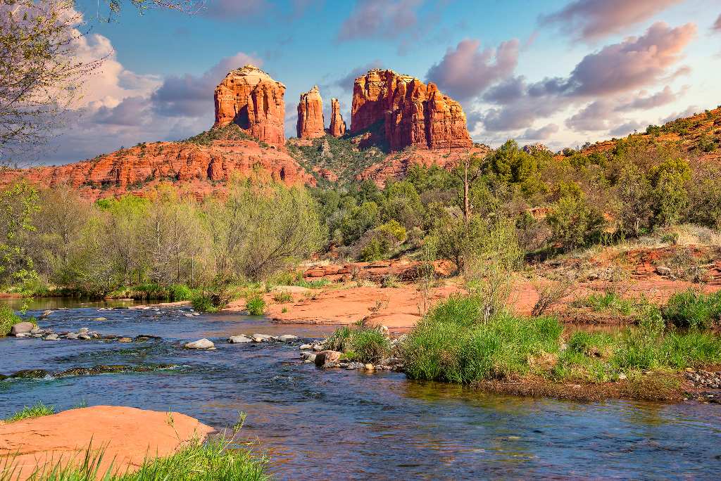 red rock scenery in Sedona.