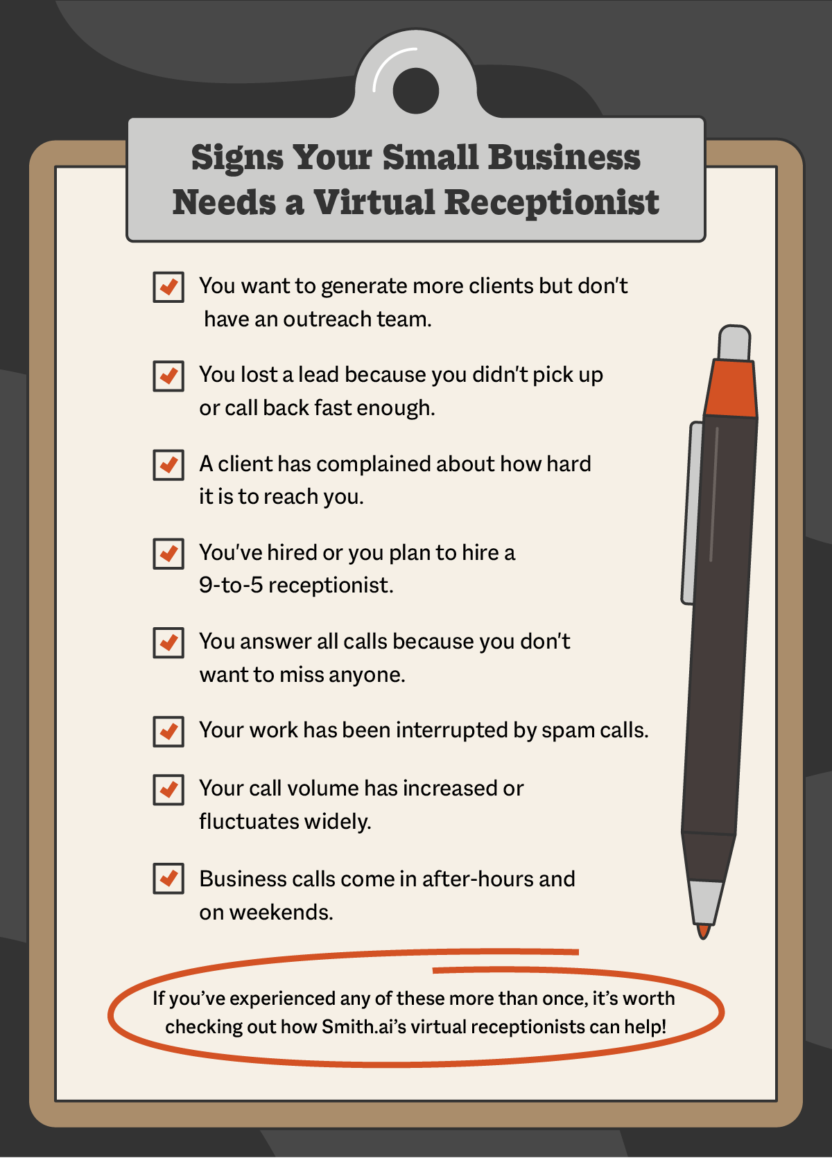9 Reasons Your Small Business Needs a Virtual Receptionist | Smith.ai