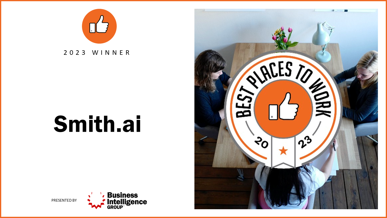 Smith.ai Named to Best Places to Work in 2023 by Business Intelligence