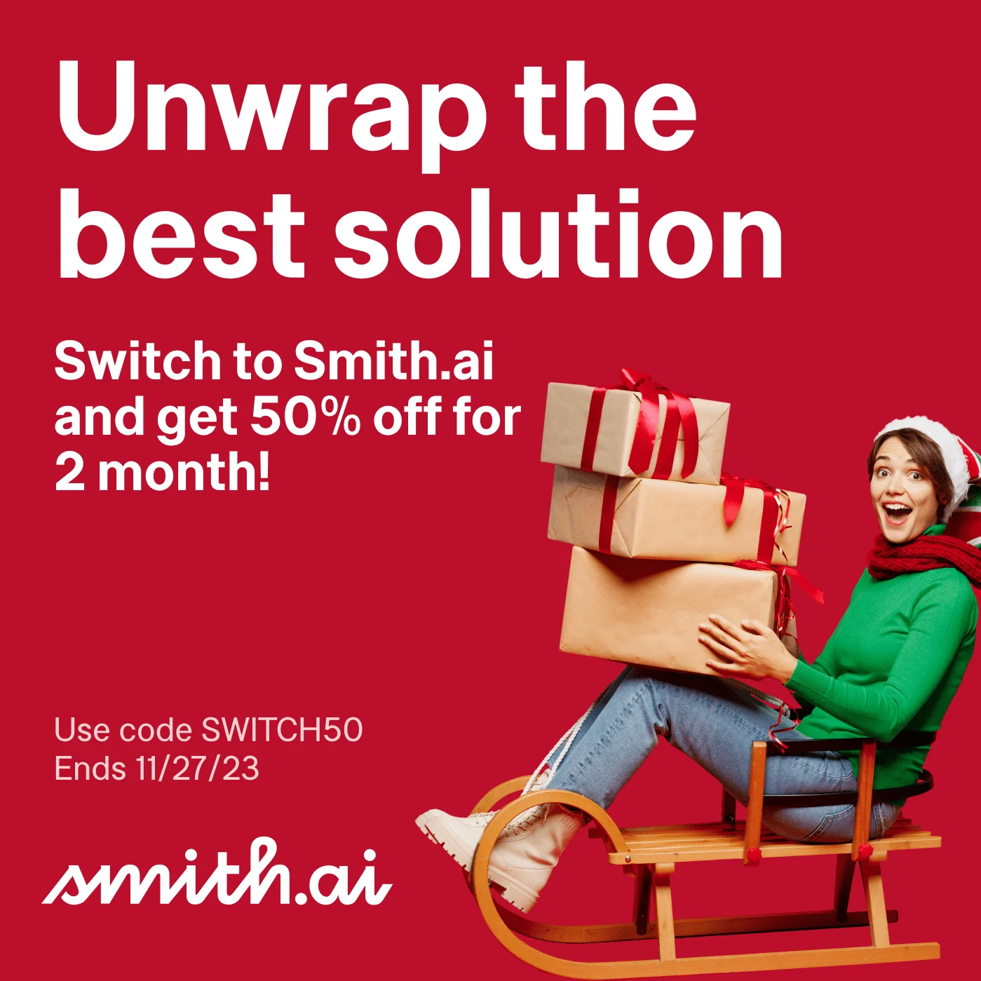 Save 50 for 2 Months When You Switch to Smith.ai Smith.ai