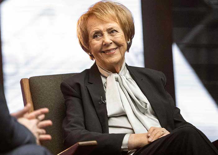 Vigdís Finnbogadóttir mætti til Loga