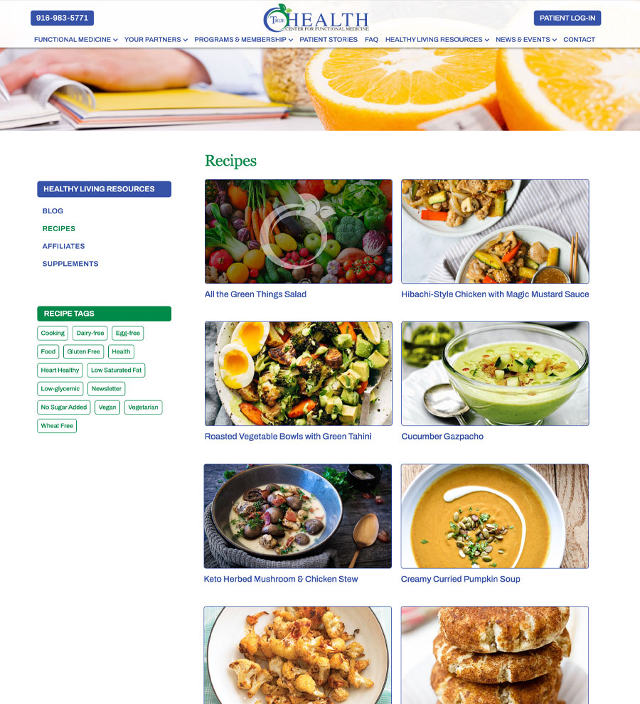 True Health Center For Functional Medicine Peak Web Design Portfolio - True Health Center for Functional Medicine