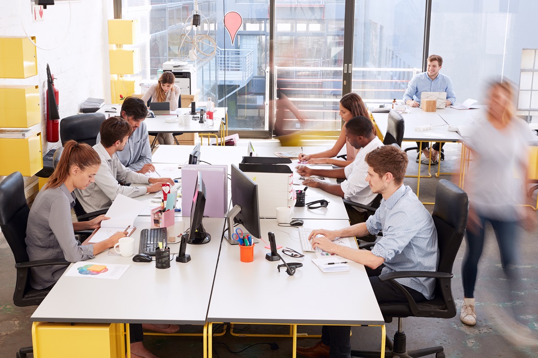 Group of Entrepreneurs Working In NYC Workspace