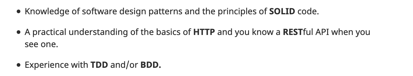 Job descriptions bad example #2